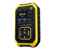 Crabop Detector de radiación nuclear con tubo Geiger-Müller, batería de 1100 mAh, alarma de sonido/flash/vibración para rayos X, azulejos, pruebas de seguridad alimentaria (amarillo)