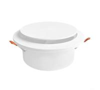 Crabop Difusor circular ajustable de plástico con clip de resorte, cubierta de rejilla de escape ABS para ventilación de cocina y baño, 75-200 mm (200 mm)