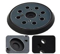 Crabop Disco de respaldo de almohadilla de lijado de 8 agujeros de 5 pulgadas con 4 agujeros de tornillo, compatible con modelos de lijadora RIDGID 0E#300527002, flexible y de repuesto para pulido y