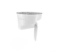 Crabop Drenaje de suelo integrado para tubería de alcantarillado, válvula de sellado antiolor, trampa de plástico a prueba de fugas para descarga de residuos de ducha de baño de 50-160 mm (160 mm)