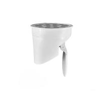 Crabop Drenaje de suelo integrado para tubería de alcantarillado, válvula de sellado antiolor, trampa de plástico a prueba de fugas para descarga de residuos de ducha de baño de 50-160 mm (75 mm)