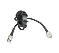 Crabop Equilibrador de corriente de estrangulador de onda corta 1.8-30MHz, supresor de modo común de alta frecuencia con conector tipo M, capacidad de potencia de 100W PEP para radio de jamón