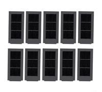 Crabop Filtro de repuesto para ECOVACS para X5 para OMNI y para X5 PRO, paquete de 6 unidades de malla negra HEPA kit para robot aspiradora, captura el polvo y la caspa de mascotas para limpieza del