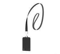 Crabop Funda de policarbonato con cordón magnético para grabadora de voz Plaud Note/Note Pro AI, funda protectora gris transparente negra (gris)