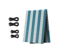 Crabop Funda de repuesto para tumbona de 160 x 43 cm, resistente para tejido textileno, diseño a rayas para jardín, terraza y camping (Peacock Striped)