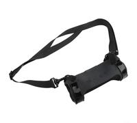 Crabop Funda de silicona para altavoz JBL Flip 6, piel protectora a prueba de golpes con correa, accesorio de viaje portátil para aventuras al aire libre - negro (rojo)