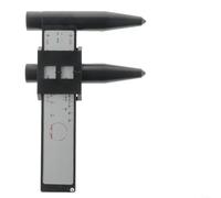 Crabop Herramienta de calibración de patrón de pernos de rueda, para llantas de 4, 5, 6, 8 lengüetas, regla PCD con escalas métricas y en pulgadas para medición de neumáticos de coche, camión