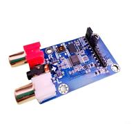 Crabop I2S ADC Módulo de captura de audio 24Bit 192K Master Slave Mode Placa de desarrollo para RCA 3.5mm Entrada No necesita controlador
