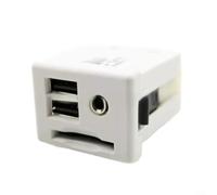 Crabop Interfaz de audio AUX de consola central para Cadillac para SRX 2013 con puerto USB para lector de tarjetas SD OEM 13581210 fácil instalar actualización de música