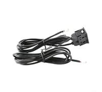 Crabop Interfaz de panel de coche y puerto con cable de 145 cm, 4 pines + 6 pines adaptador de audio para instalación empotrada en el salpicadero