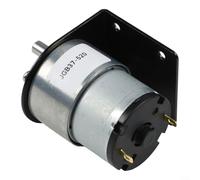 Crabop JGB37-520 DC Gear Motor, 12V 319RPM Engranajes totalmente metálicos núcleo de cobre puro alto esfuerzo de torsión reversible para la industria de automatización robótica