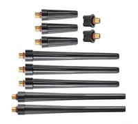 Crabop Juego de 10 tapas traseras TIG para antorchas WP-9/20/25, piezas de plástico de cobre de 4 longitudes para reparación de soldadura industrial en talleres