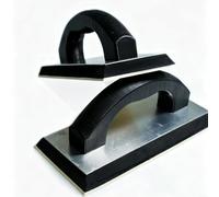 Crabop Juego de 2 herramientas de sellado de lechada, flotador de goma ergonómico para lechada suave para azulejos y hormigón, paleta de EVA con agarre cómodo, 24 x 10 cm, color negro para renovación
