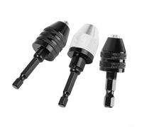 Crabop Juego de 3 portabrocas sin llave, adaptador de cambio rápido de vástago hexagonal para amoladora eléctrica, compatible con amoladora angular y taladro
