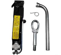 Crabop Juego de herramientas de elevación de gato para A1, para POLO, asiento para IBIZA, para SKODA para FABIA 2009-2023, kit de llave de neumático de metal ABS con gancho de remolque, repuesto OE