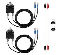 Crabop Kit de fusibles reiniciables de 3 amperios y 5 amperios con clips ALLIGATOR, probador de disyuntor para diagnósticos HVAC 24V CA/CC en laboratorios y talleres (3 A + 5 A)