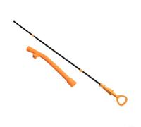 Crabop Kit de tubo de embudo y varilla de aceite para Golf MK4 para a3, pieza de repuesto amarilla de plástico compatible con 06A103663C 06B115611R