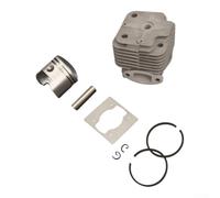 Crabop Kit Reparación Motor 2 Tiempos 48mm 1E48F Alta Durabilidad | para ajuste para preciso, motor 2 tiempos 63CC, mejora potencia, incluye junta, metal resistente