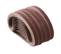 Crabop Lijadora de limas de dedo Power de correa, correas de óxido de aluminio flexibles, grano múltiple, para muebles de madera, pulido de metal (D)