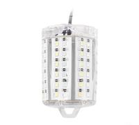 Crabop Luz de pesca recargable USB IP68 impermeable 10 m cable de doble color verde blanco LED 360 ° señuelo para agua dulce de mar profundo agua salada