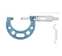 Crabop Micrómetro exterior mecánico 0-25/50/75m m, acero inoxidable de 0.01m m con los yunques del carburo para la medición externa del diámetro en el mecanizado industrial (C)