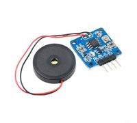 Crabop Módulo de sensor de vibración Interruptor de voltaje piezoeléctrico con A0 analógico y DO para salida TTL para proyectos interactivos de tambor electrónico DC 5V