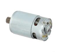Crabop Motor de 12 V y 15 dientes para destornillador eléctrico Bosch, pieza de repuesto de metal para reparación de herramientas eléctricas, acabado plateado, 1 paquete