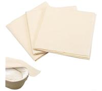 Crabop Paño de algodón sin blanquear a prueba de masa de pan, 36 x 45 cm, tapete transpirable para hornear para una fermentación uniforme, lino de cocina antiadherente para masa madre (D)