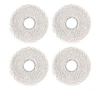 Crabop Paños de repuesto para Cecotec para Conga 11090, almohadillas de microfibra suave con fuerte absorción, accesorios reutilizables de limpieza de pisos, paquete de 4 (4 unidades)