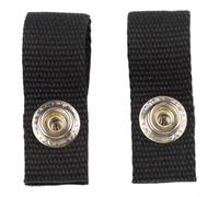 Crabop Paquete de 2 correas de barbilla para casco de hockey sobre hielo con un solo broche, accesorio de repuesto de poliéster para un ajuste seguro en juegos y entrenamiento, color negro