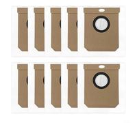 Crabop Paquete de 4 bolsas desechables para el polvo, 3.5 L de gran capacidad, con filtración avanzada para aspiradora robot PVCRAC 7290 no tejida (paquete de 10)