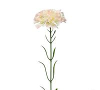 Crabop Paquete de 5 flores artificiales de clavel de 51 cm, ramo de seda falso, realista, 8 cm, bajo mantenimiento, decoración del hogar, boda, fiesta, canasta (carne rosada)