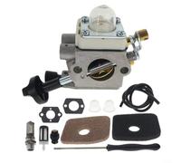 Crabop Para carburador BR200 4241-120-0625 compatible con sopladores BG55 BG56 BG85 BG86, mezclador de combustible de metal de alta eficiencia para herramientas de jardín