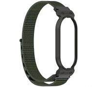 Crabop Pulsera ajustable para PLAUD para grabadora de voz IA, correa de tela tejida con marco de metal, ajuste de 5.5 a 8.7 pulgadas, accesorio seguro para uso diario (verde)