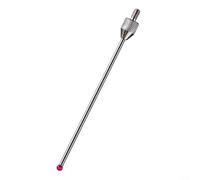 Crabop Punta de palanca extendida de acero para sonda indicadora de esfera M2.5, para herramienta de medición de medidor de altura micrómetro, plata 0.01 mm (M2.5 x D2 x L50/1)