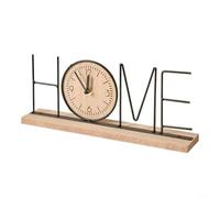 Crabop Reloj de escritorio decorativo de madera con pantalla digital retro y figura de corazón de amor, movimiento de cuarzo de precisión para decoración de estantes de oficina en casa (2#)
