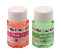 Crabop Solución de calibración de medidor de pH para lecturas precisas, líquido de tampón de dos puntos 4.01/6.86/9.18(4.01)