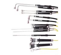 Crabop Sonda de termopar tipo K NR-81530 para medición de superficie -50 a 500C, alambre de sensor de acero inoxidable de 1.5m para pruebas industriales (NR-81531B)