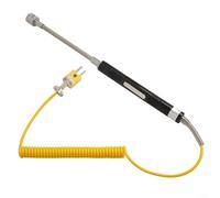 Crabop Sonda de termopar tipo K NR-81530 para medición de superficie -50 a 500C, alambre de sensor de acero inoxidable de 1.5m para pruebas industriales (NR-81532B)