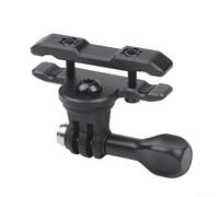 Crabop Soporte de asiento de bicicleta de metal para cámaras de acción, soporte de aleación para DJI Osmo/Insta360/GoPro, equipo de ciclismo compacto de 9 x 7,6 cm