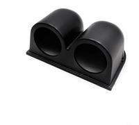 Crabop Soporte doble negro de 52 mm de calibre para coche para montaje de medidor de salpicadero, soporte de plástico ABS con fácil instalación para vehículos de carreras y todoterreno