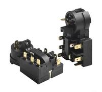 Crabop Start Relay QP3-12A Protector de sobrecarga del compresor, para refrigerador Haier, plástico, pieza de repuesto de metal, para restaurar la refrigeración (2 unidades)