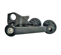 Crabop Tensor plegable de cadena de bicicleta para Brompton, rueda de nailon reforzado 10T, silenciosa velocidad 1/2/3 exterior e interior 3S, negro 143 mm
