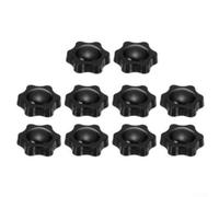 Crabop - Tuercas de estrella M8 x 38 mm de latón y plástico, resistentes a la oxidación, ergonómicas para reparación de sombrillas de jardín (10 unidades de uno)