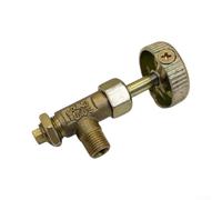 Crabop Válvula Aguja Gas Propano para latón M10x1 Control para preciso(2pcs)
