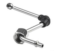 Crabop Varita de vapor mejorada para Dedica ECZ351, boquilla de vapor de alta presión con codo resistente a las quemaduras, perfecta para capuchino y para arte con leche, accesorio plateado de 15 cm