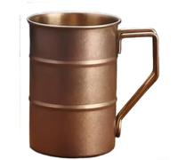 Crabop Vaso de metal 304 de madera de acero para acentuar bebidas calientes para senderismo, picnic, playa, escritorio, 11 cm (rosa)