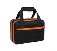 Crabop Wolfbox Estuche rígido para probador de voltaje MF100, organizador de herramientas de doble capa con correas elásticas y bolsillos de malla, bolsa de almacenamiento resistente al agua para