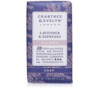 Crabtree & Evelyn Lavender & Espresso Soap de 3 Compartimento gemahlene Jabón 158 g