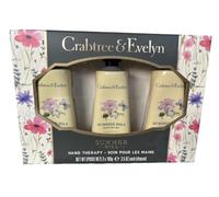 CRABTREE & EVELYN Summer Hill - Juego de regalo de terapia de manos (juego de 3)